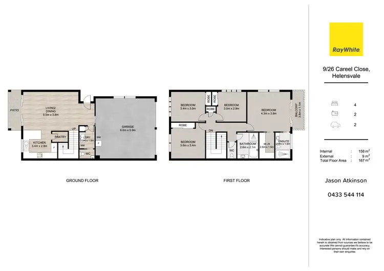 Floorplan of Homely townhouse listing, 9/26 Careel Close, Helensvale QLD 4212