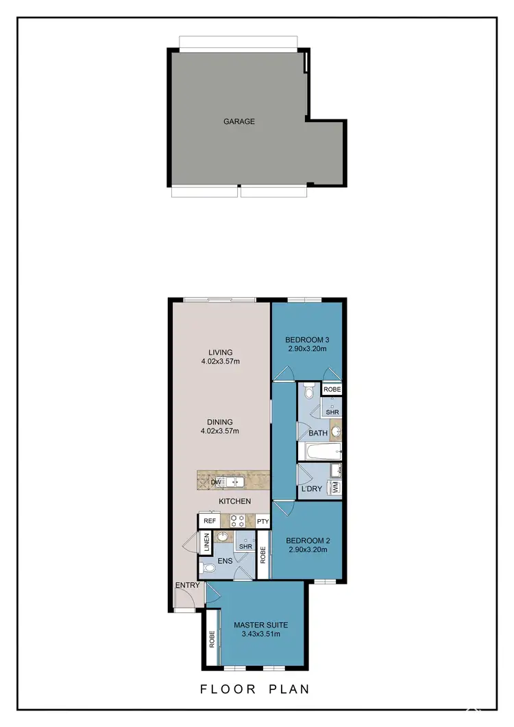 Floorplan of Homely house listing, 10 Laxus Lane, Byford WA 6122