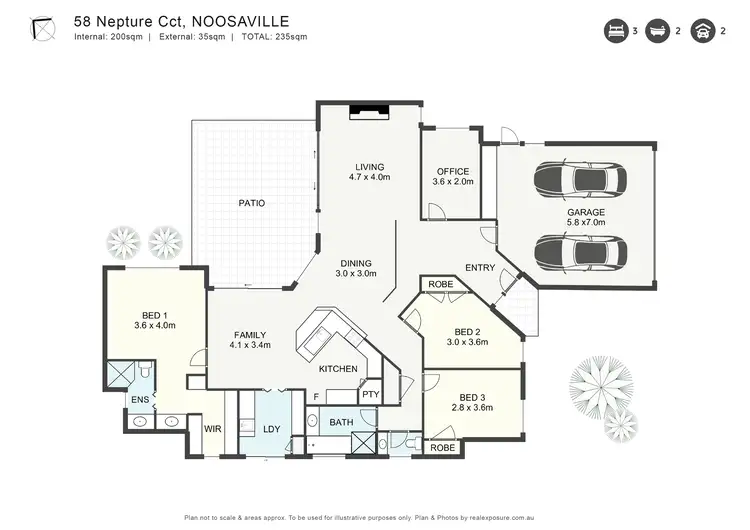 Floorplan of Homely house listing, 58 Neptune Circuit, Noosaville QLD 4566