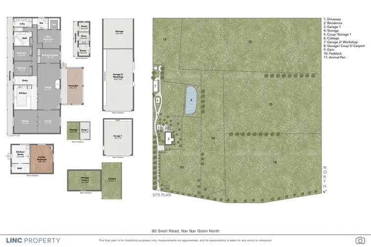 Floorplan of Homely rural property listing, 80 Snell Road, Nar Nar Goon North VIC 3812