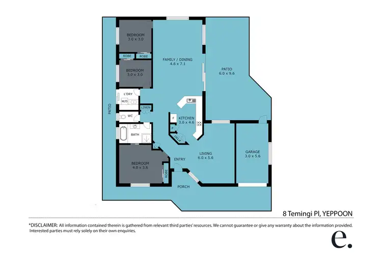 Floorplan of Homely house listing, 8 Temingi Place, Yeppoon QLD 4703