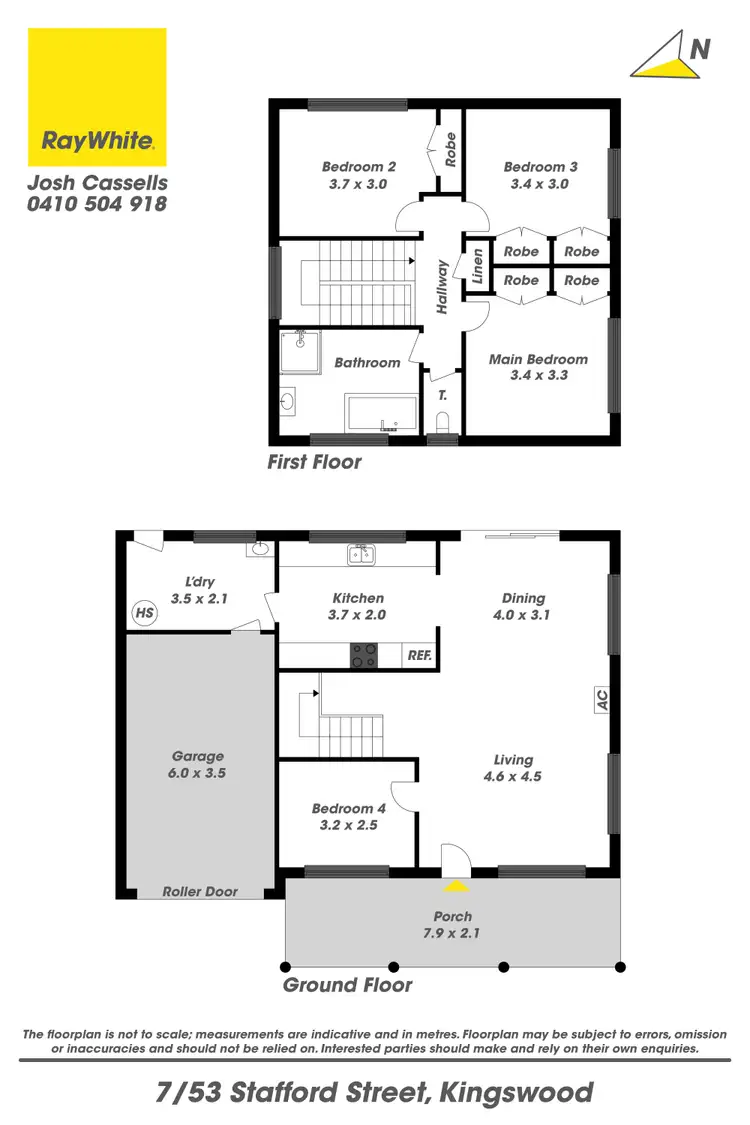 Floorplan of Homely townhouse listing, 7/53 Stafford Street, Kingswood NSW 2747