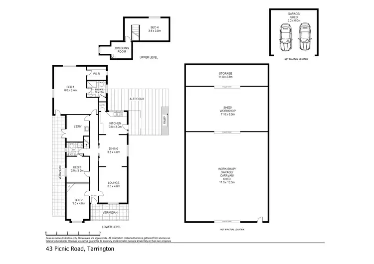Floorplan of Homely house listing, 43 Picnic Road, Tarrington VIC 3301