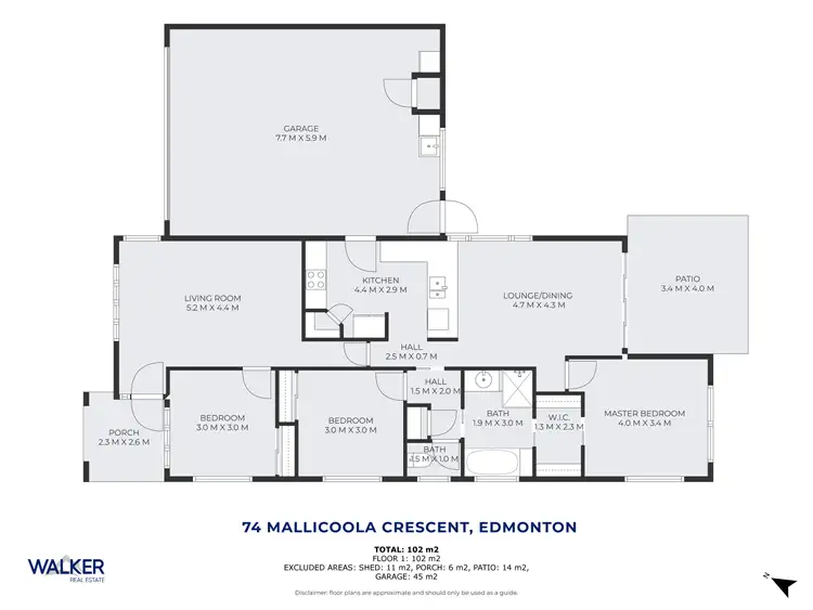 Floorplan of Homely house listing, 74 Mallicoola Crescent, Edmonton QLD 4869