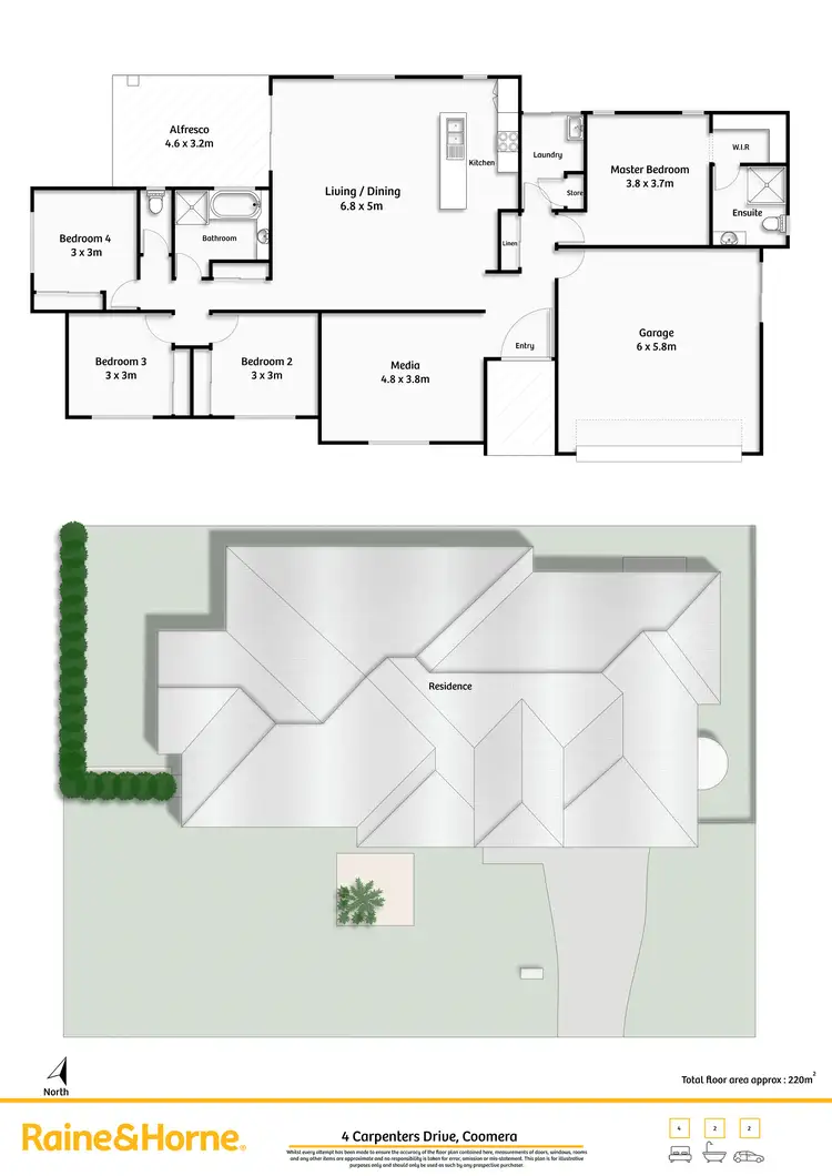 Floorplan of Homely house listing, 4 Carpenters Drive, Coomera QLD 4209