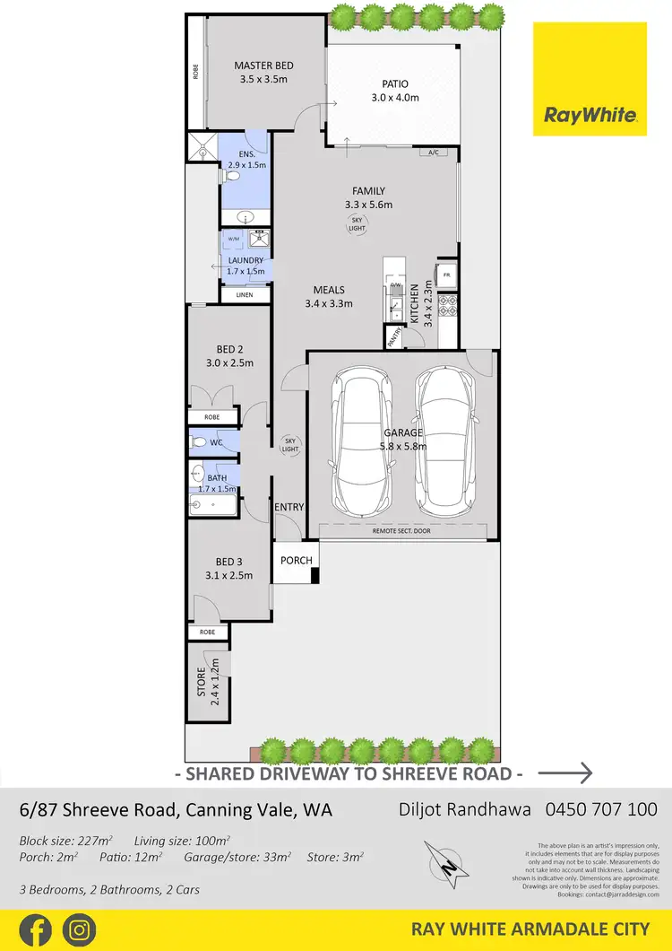 Floorplan of Homely house listing, 6/87 Shreeve Road, Canning Vale WA 6155