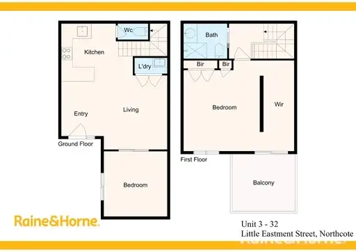 Floorplan of Homely apartment listing, 3/32 Little Eastment Street, Northcote VIC 3070