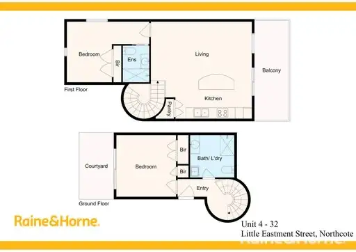 Floorplan of Homely apartment listing, 4/32 Little Eastment Street, Northcote VIC 3070