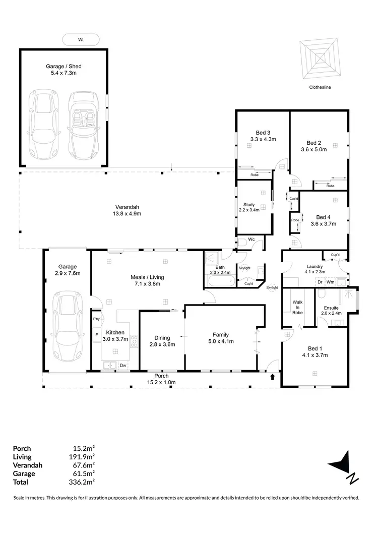 Floorplan of Homely house listing, 6 Longview Place, Wynn Vale SA 5127