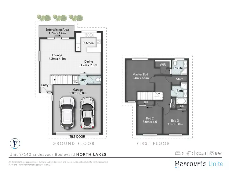 Floorplan of Homely townhouse listing, 9/140 Endeavour Boulevard, North Lakes QLD 4509