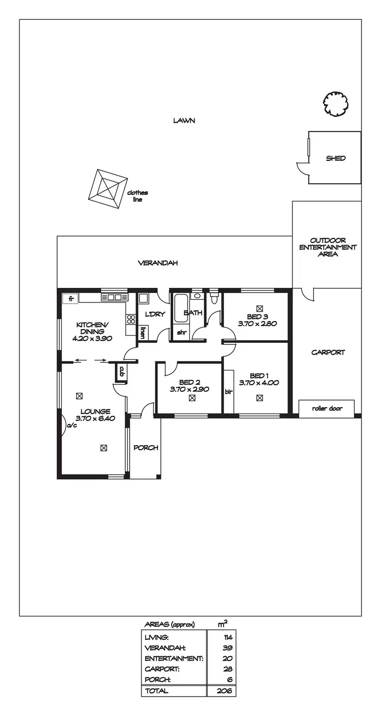 Floorplan of Homely house listing, 19 Anthony Road, Para Vista SA 5093