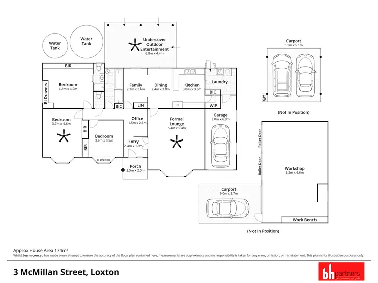 Floorplan of Homely house listing, 3 McMillan Street, Loxton SA 5333