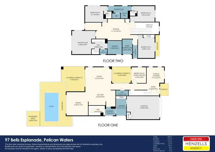 Floorplan of Homely house listing, 97 Bells Esplanade, Pelican Waters QLD 4551
