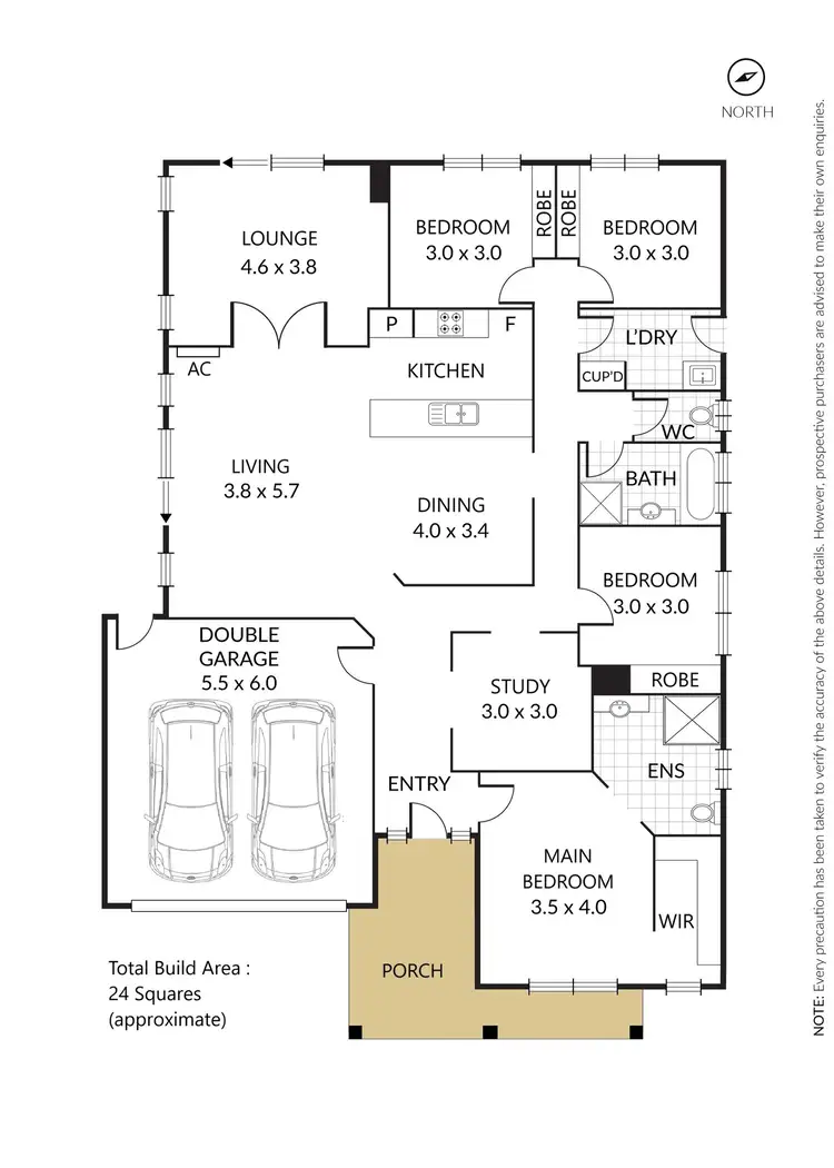 Floorplan of Homely house listing, 107 Vaughan Chase, Wyndham Vale VIC 3024