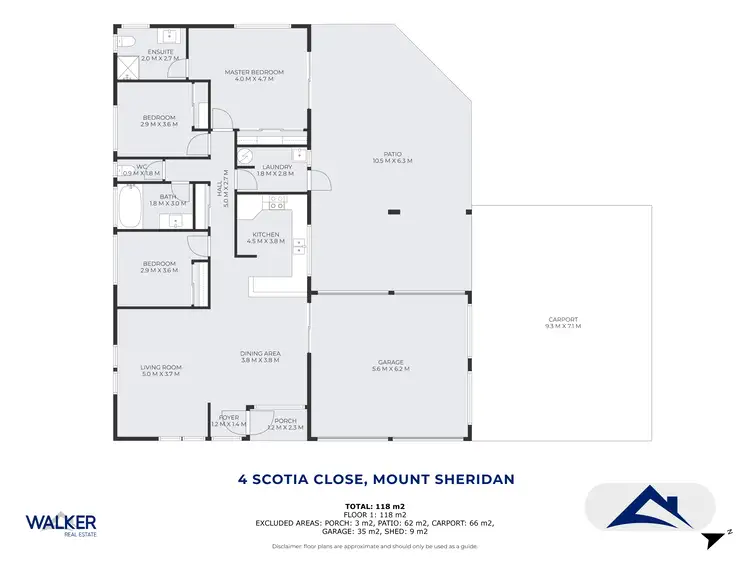 Floorplan of Homely house listing, 4 Scotia Close, Mount Sheridan QLD 4868