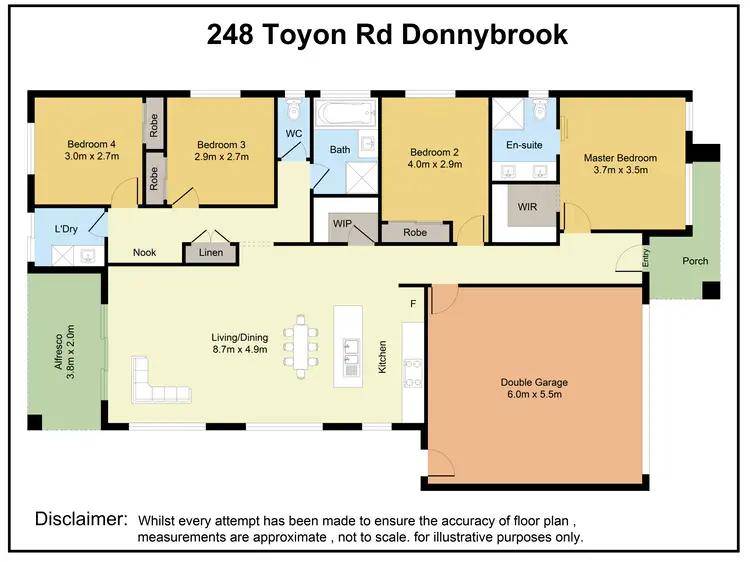 Floorplan of Homely house listing, 248 Toyon Road, Donnybrook VIC 3064