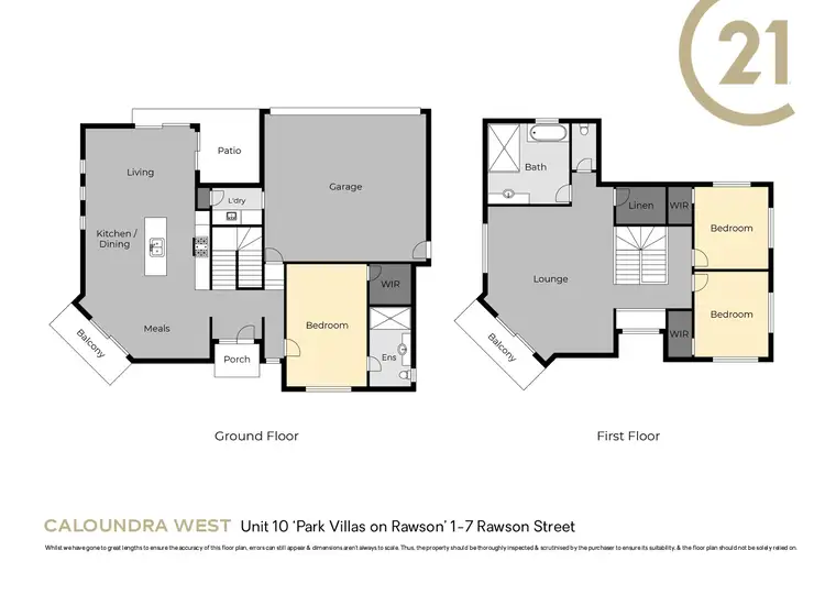 Floorplan of Homely villa listing, Unit 10 'Park Villas at Rawson' 1-7 Rawson Street, Caloundra West QLD 4551