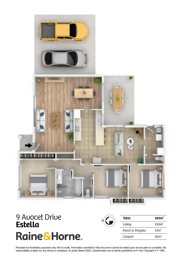 Floorplan of Homely house listing, 9 Avocet Drive, Estella NSW 2650