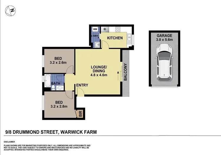 Floorplan of Homely unit listing, 9/8 Drummond Street, Warwick Farm NSW 2170