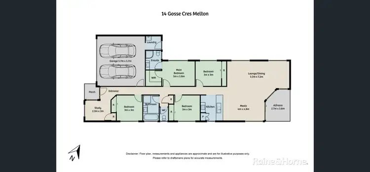 Floorplan of Homely house listing, 124 James Melrose Drive, Brookfield VIC 3338