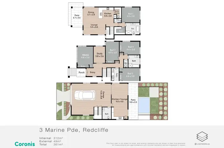 Floorplan of Homely house listing, 3 Marine Parade, Redcliffe QLD 4020