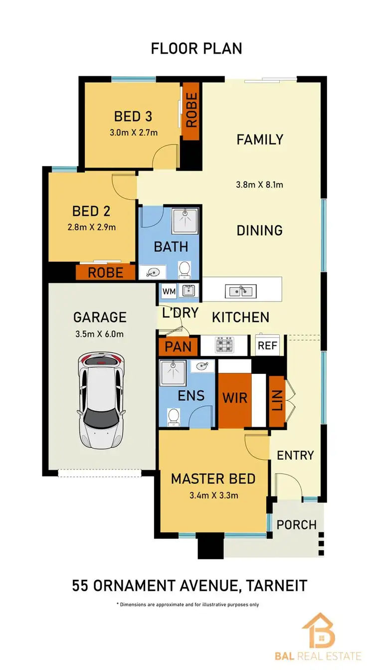 Floorplan of Homely house listing, 55 Ornament Avenue, Tarneit VIC 3029