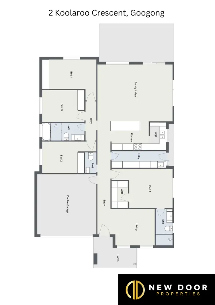 Floorplan of Homely house listing, 2 Koolaroo Crescent, Googong NSW 2620