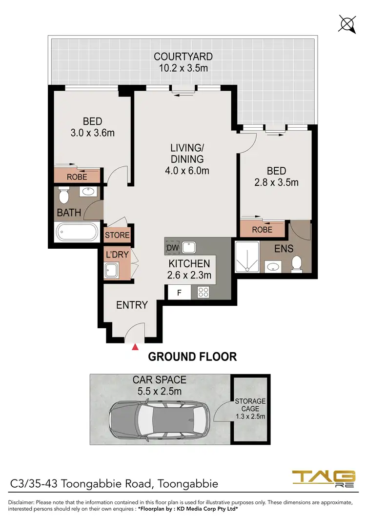 Floorplan of Homely apartment listing, C3/35 Toongabbie Road, Toongabbie NSW 2146