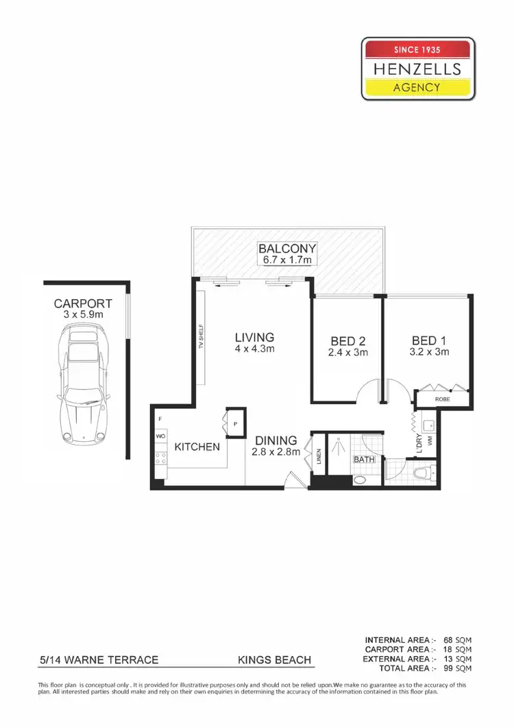 Floorplan of Homely unit listing, 5/14 Warne Terrace, Kings Beach QLD 4551
