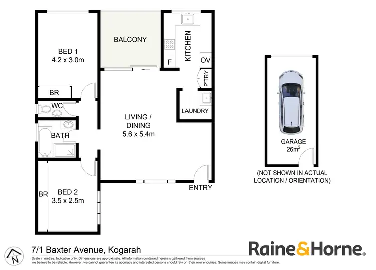 Floorplan of Homely unit listing, 7/1 Baxter Avenue, Kogarah NSW 2217