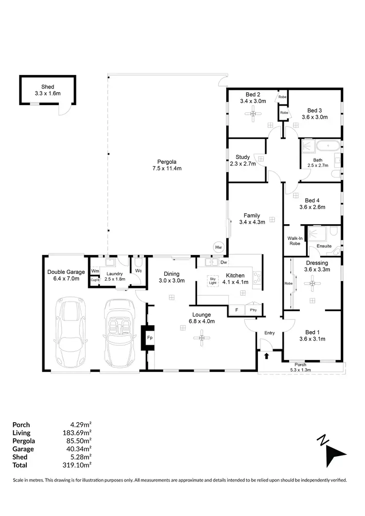 Floorplan of Homely house listing, 2A Augusta Square, Smithfield SA 5114