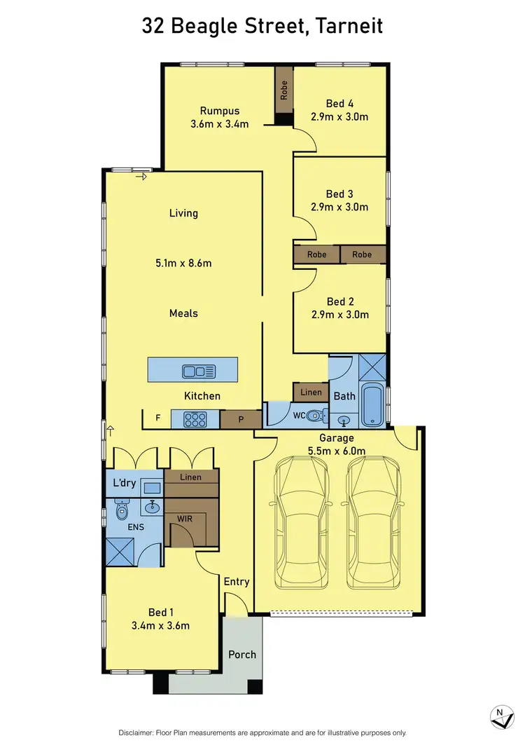 Floorplan of Homely house listing, 32 Beagle Street, Tarneit VIC 3029