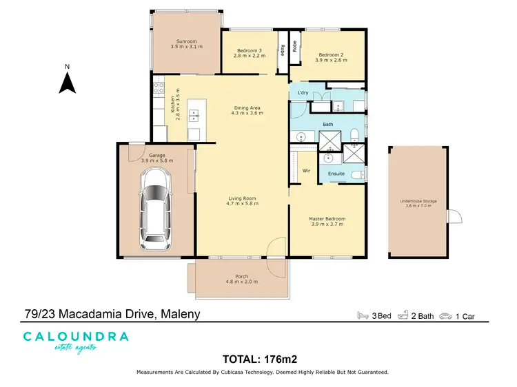 Floorplan of Homely house listing, 79/23 Macadamia Drive, Maleny QLD 4552