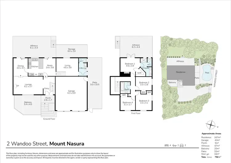 Floorplan of Homely house listing, 2 Wandoo Street, Mount Nasura WA 6112