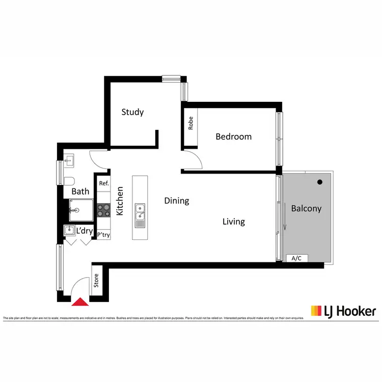 Floorplan of Homely apartment listing, 79/116 Easty Street, Phillip ACT 2606