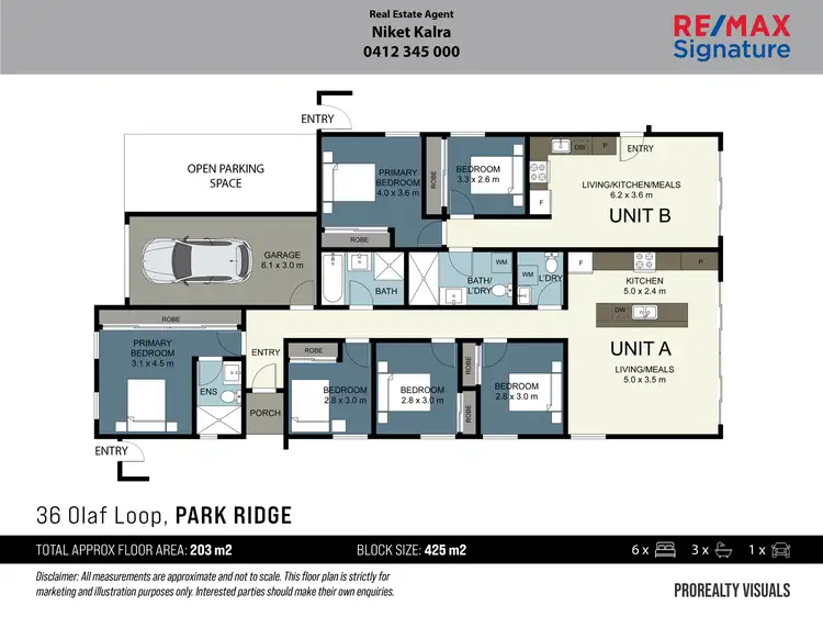 Floorplan of Homely house listing, 36 Olaf Loop, Park Ridge QLD 4125