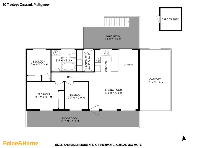 Floorplan of Homely house listing, 30 Treetops Crescent, Mollymook Beach NSW 2539