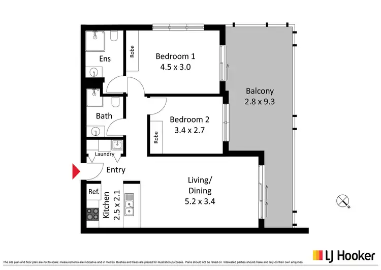 Floorplan of Homely apartment listing, 36/41 Philip Hodgins Street, Wright ACT 2611