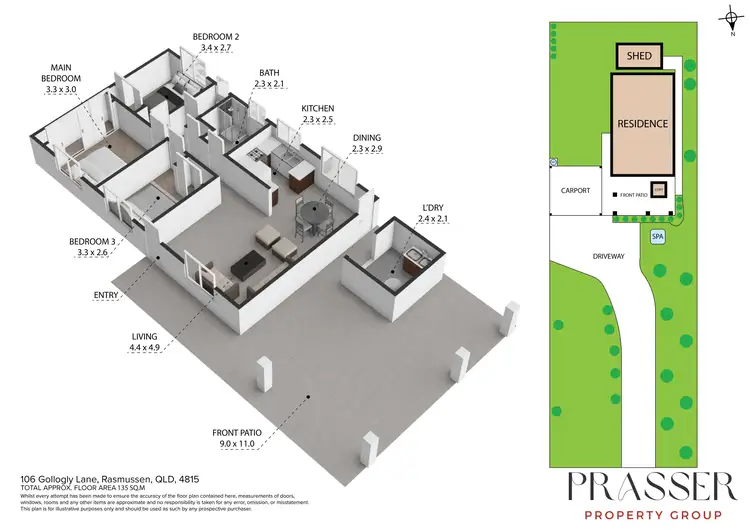 Floorplan of Homely house listing, 106 Gollogly Lane, Rasmussen QLD 4815