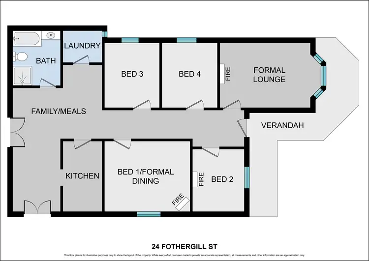 Floorplan of Homely house listing, 24 Fothergill Street, Fremantle WA 6160