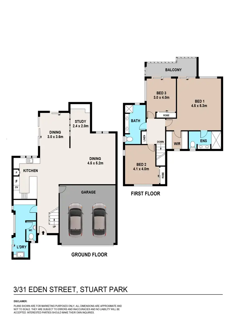Floorplan of Homely townhouse listing, 3/31 Eden Street, Stuart Park NT 820