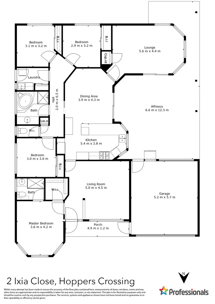 Floorplan of Homely house listing, 2 Ixia Close, Hoppers Crossing VIC 3029