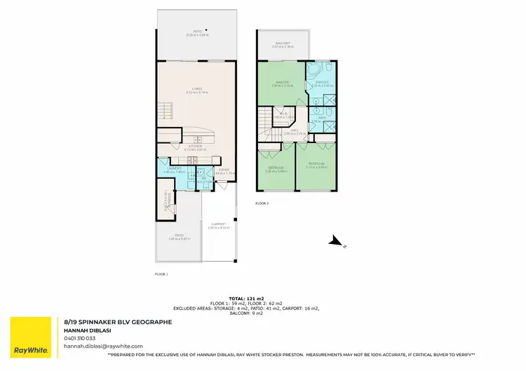 Floorplan of Homely unit listing, 8/19 Spinnaker Boulevard, Geographe WA 6280