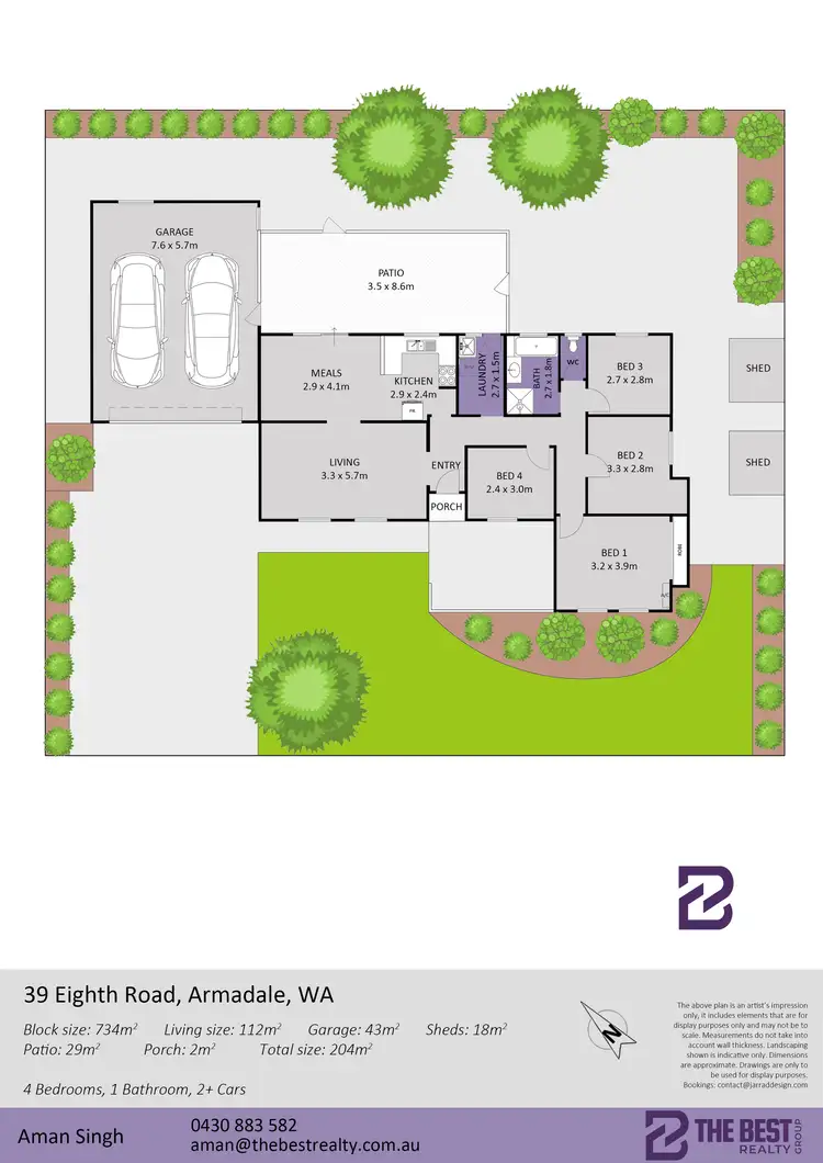 Floorplan of Homely house listing, 39 Eighth Road, Armadale WA 6112