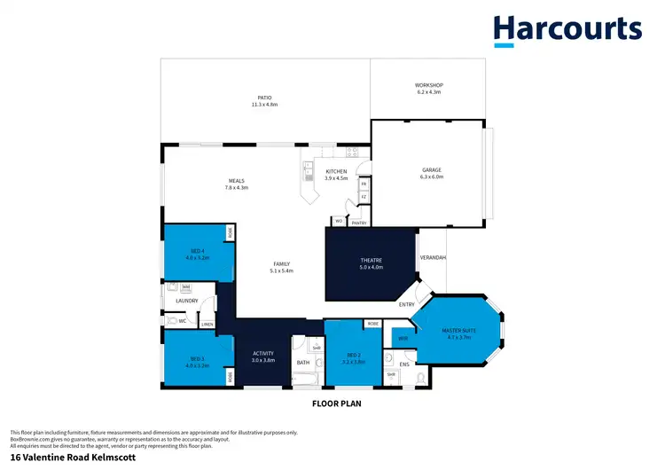 Floorplan of Homely house listing, 16 Valentine Road, Kelmscott WA 6111