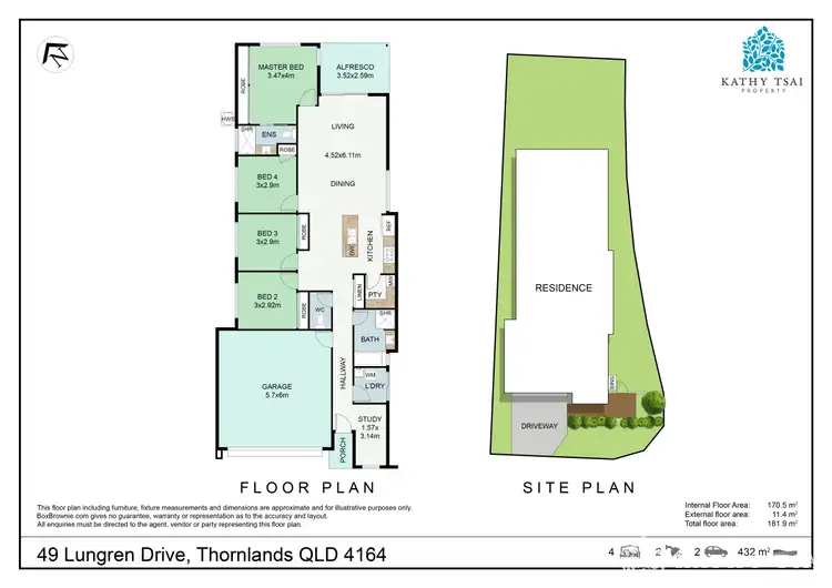 Floorplan of Homely house listing, 49 Lungren Drive, Thornlands QLD 4164