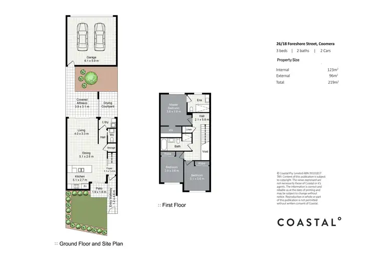 Floorplan of Homely townhouse listing, 26/18 Foreshore Street, Coomera QLD 4209