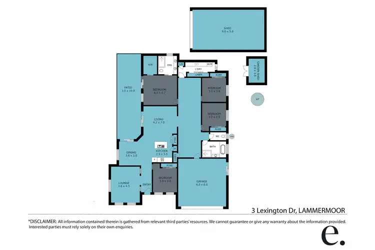 Floorplan of Homely house listing, 3 Lexington Drive, Lammermoor QLD 4703