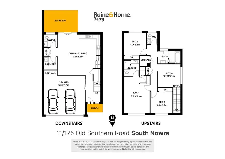 Floorplan of Homely townhouse listing, 11/175 Old Southern Road, South Nowra NSW 2541