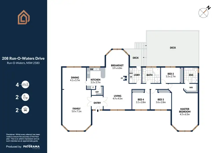 Floorplan of Homely house listing, 208 Run-O-Waters Drive, Goulburn NSW 2580